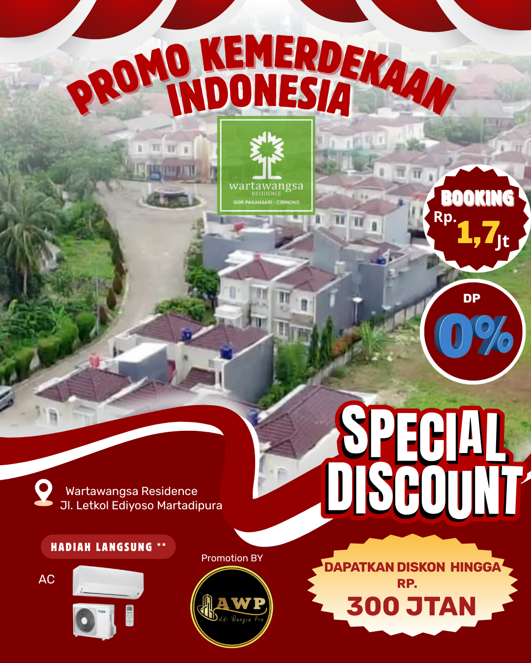Wartawangsa Residence Khusus Promo Kemerdekaan Cukup Booking 1,7