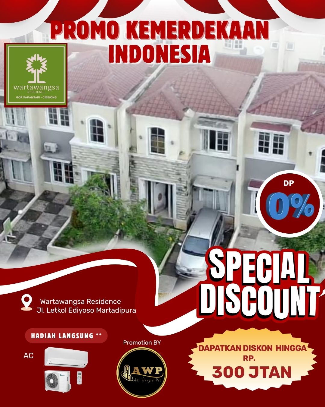 Wartawangsa Residence Khusus Promo Kemerdekaan Cukup Booking 1,7
