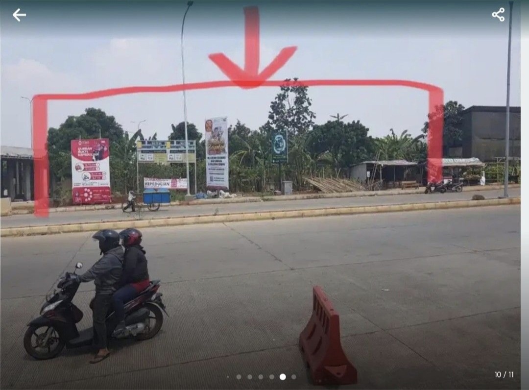 Tanah di brigif cinere gandul depok