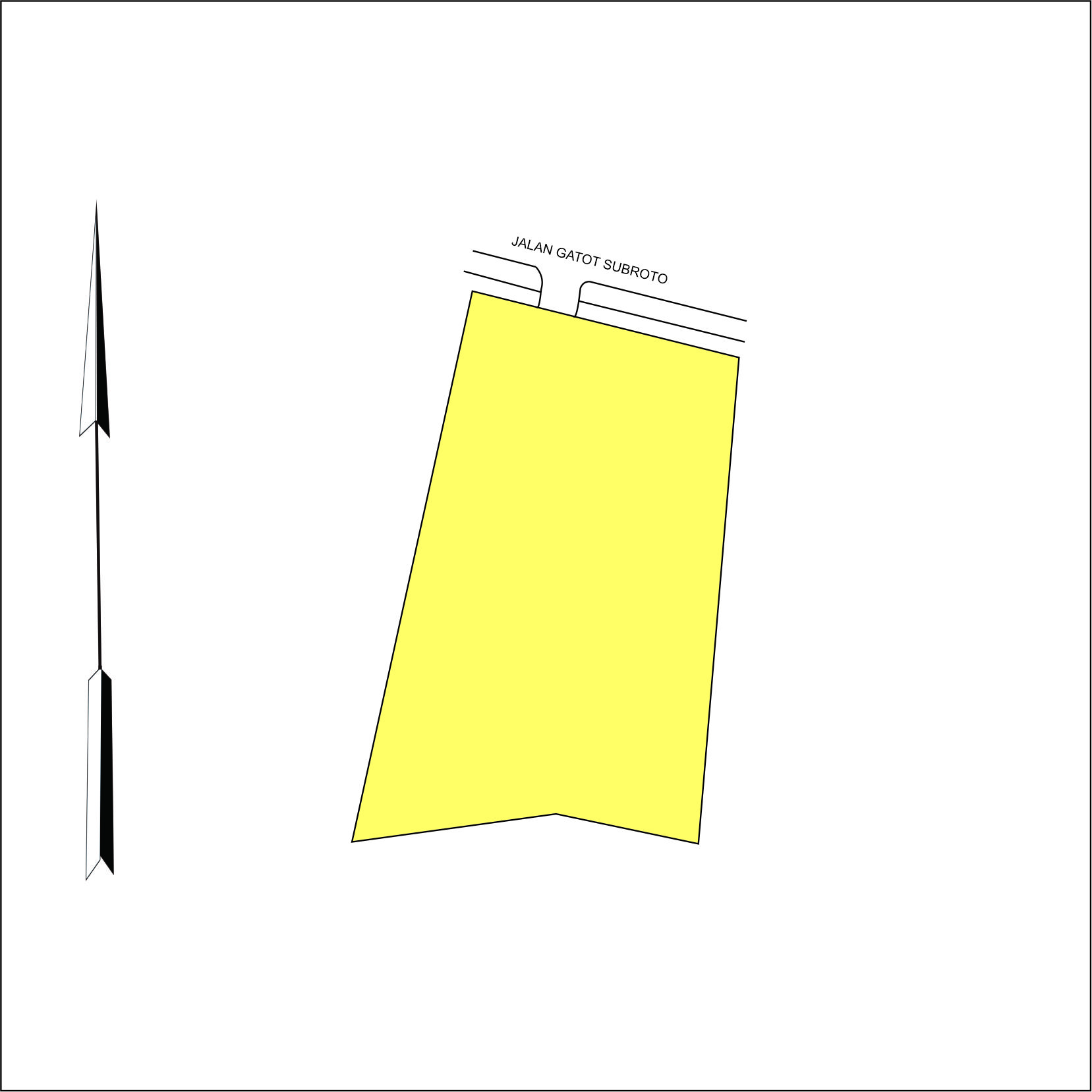 Tanah 2820 m2 SHM Utk Komersial Jasa Niaga di Jl. Gatot Subroto