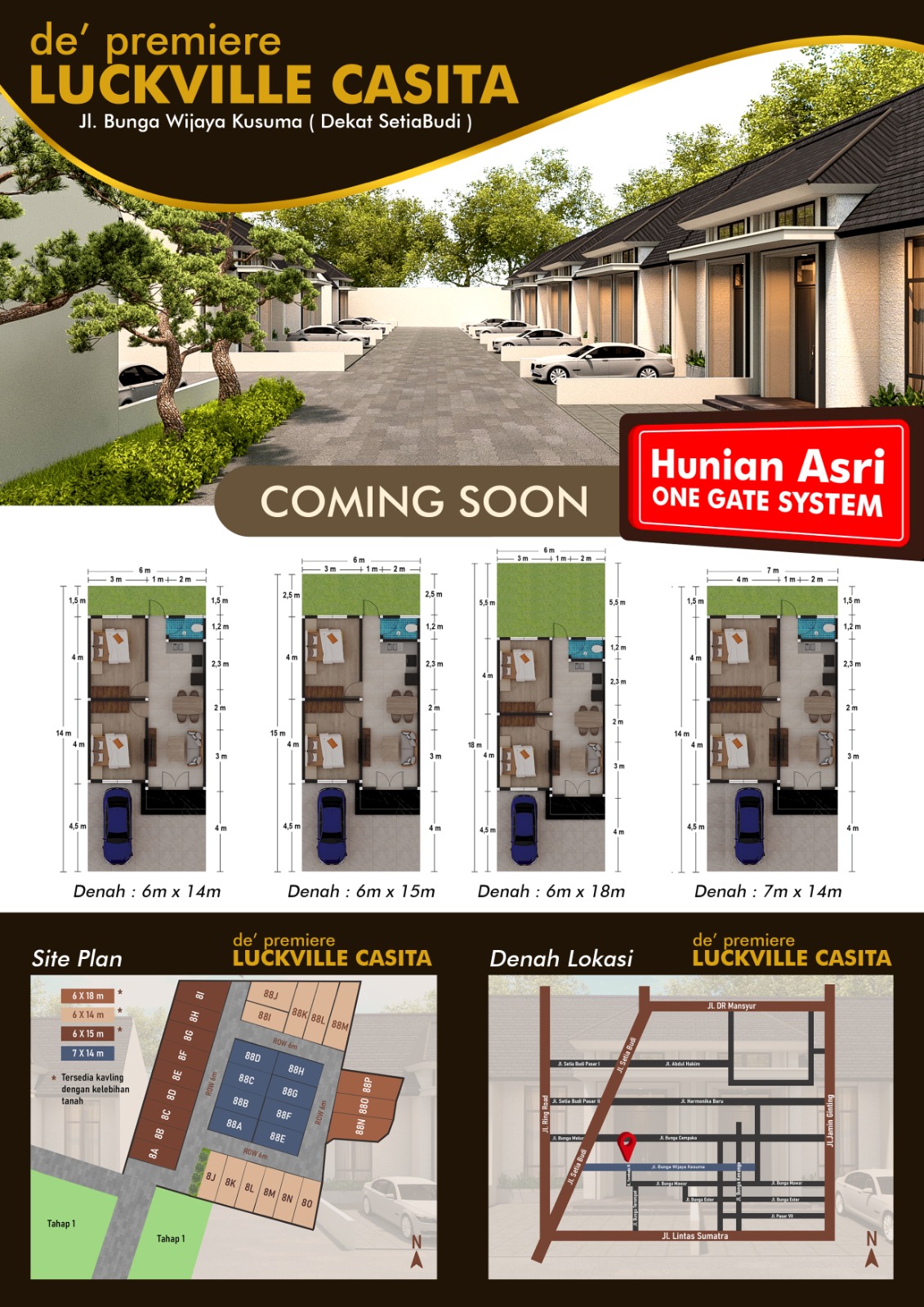 Perumahan baru dan mewah dekat kampus USU dijual promo