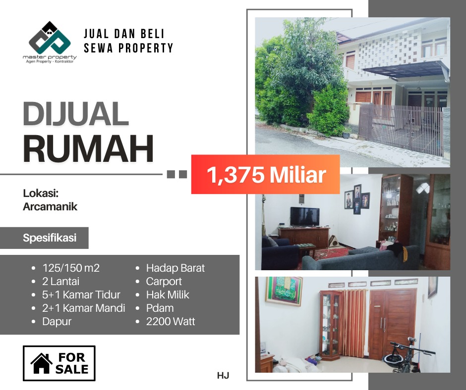 Rumah 2 lantai kokoh termurah di Komplek Arcamanik Endah Bandung