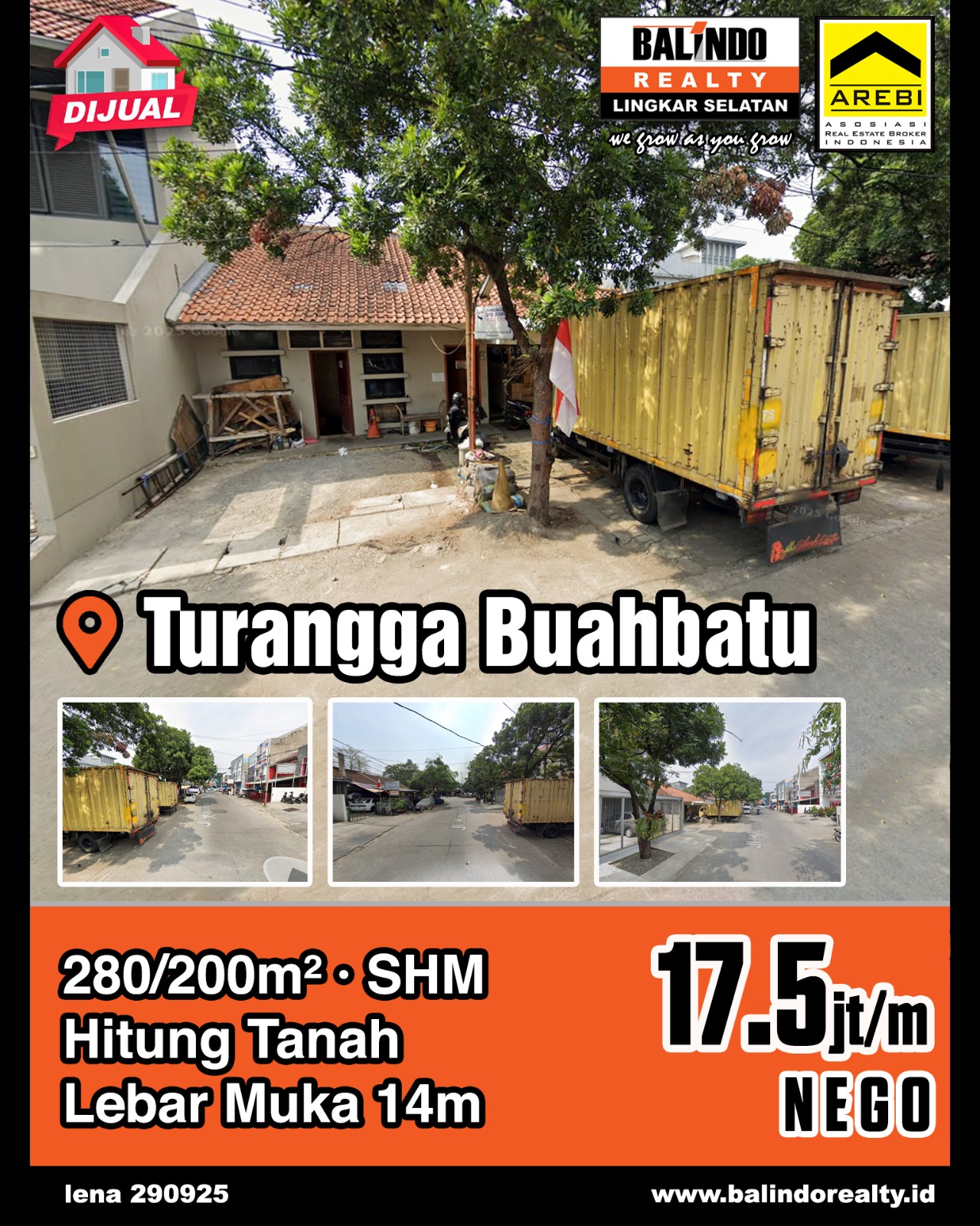Dijual Rumah Hitung Tanah Strategis di Turangga Buahbatu