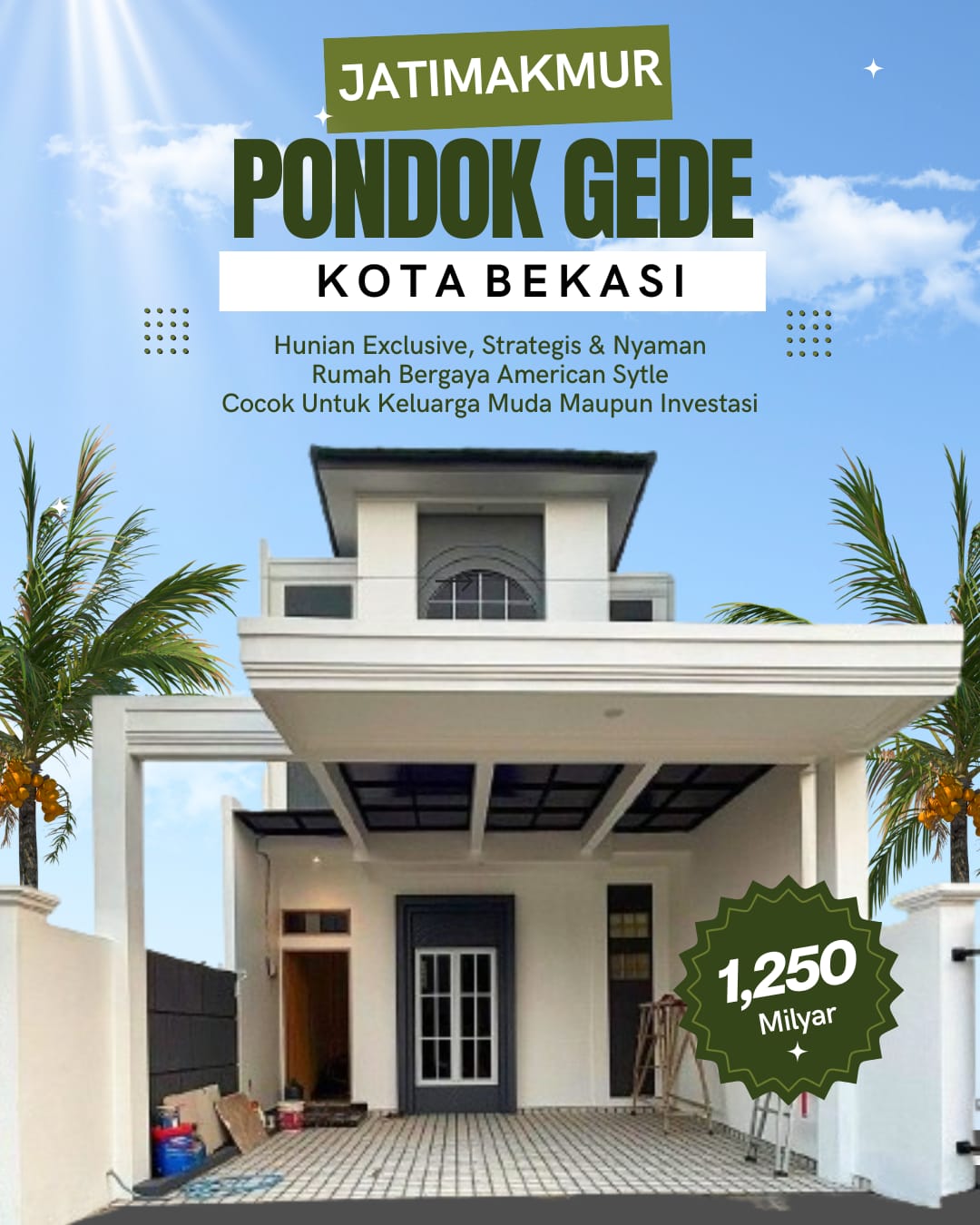 Rumah american Classic di Pondok Gede Bekasi