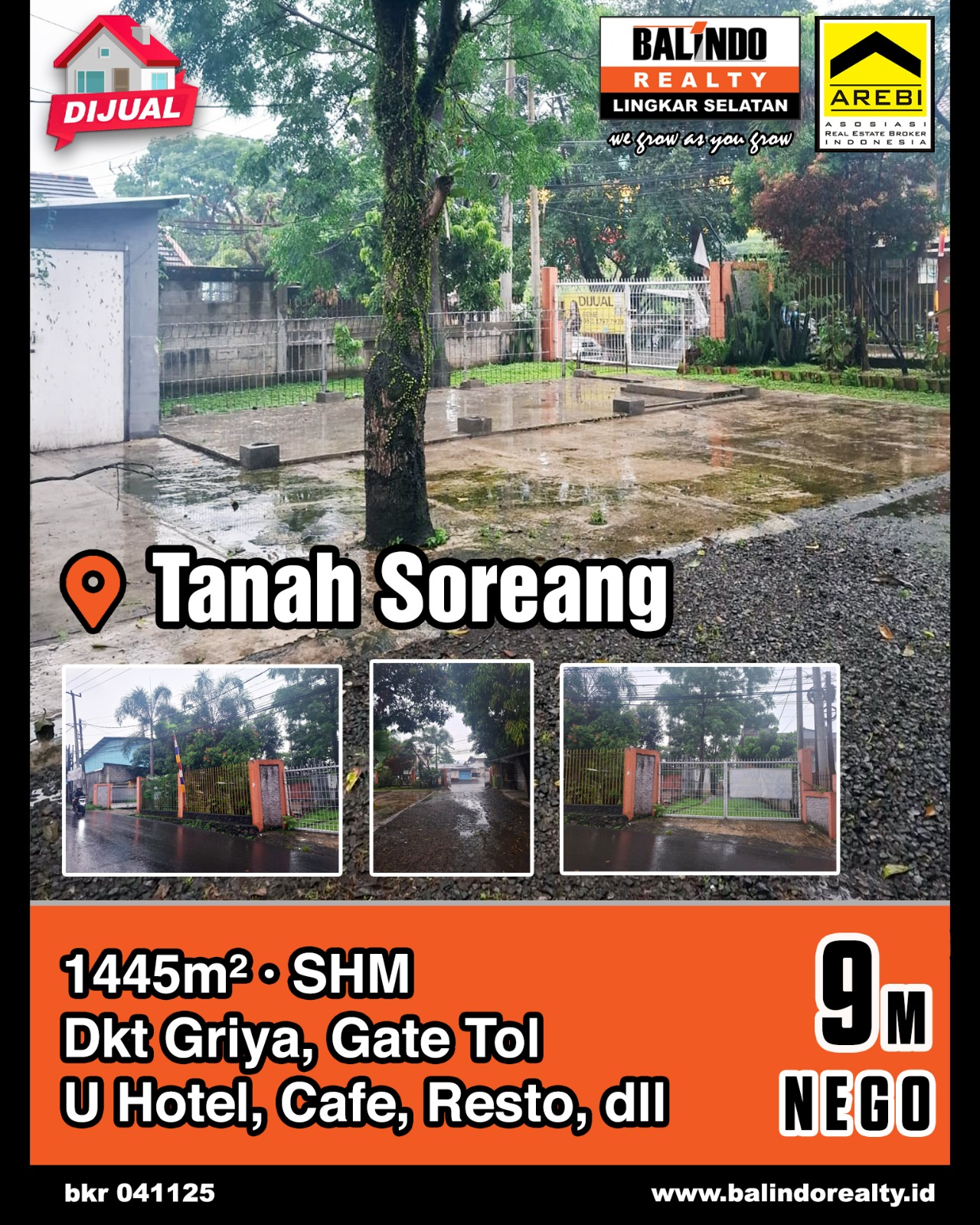 Dijual Tanah Dekat Griya, Gate Tol U Hotel, Cafe Dll di Soreang